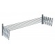 Grey plastic coated extendable clothes airer