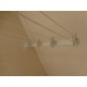 White wall fixed drying rack with pulleys